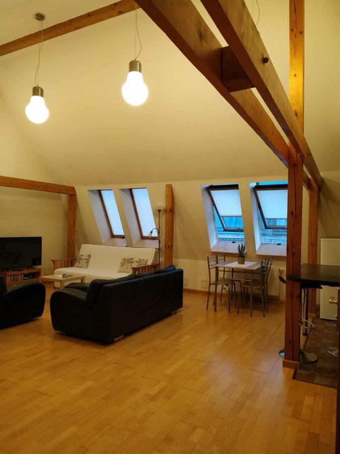 Sunlit Loft Apartment Riga Bagian luar foto